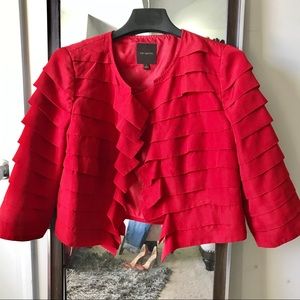The Limited | Red Tiered Jacket
